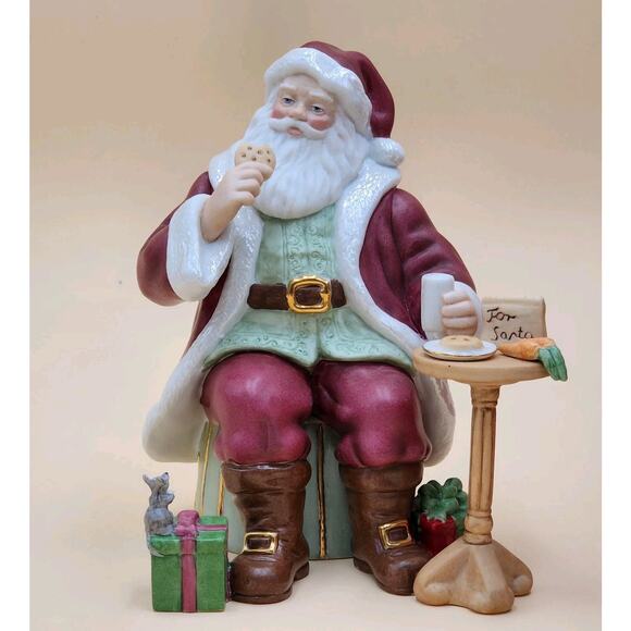 Lenox Cookies For Santa Figurine 6.25" Original Box #816936 - Picture 3 of 16